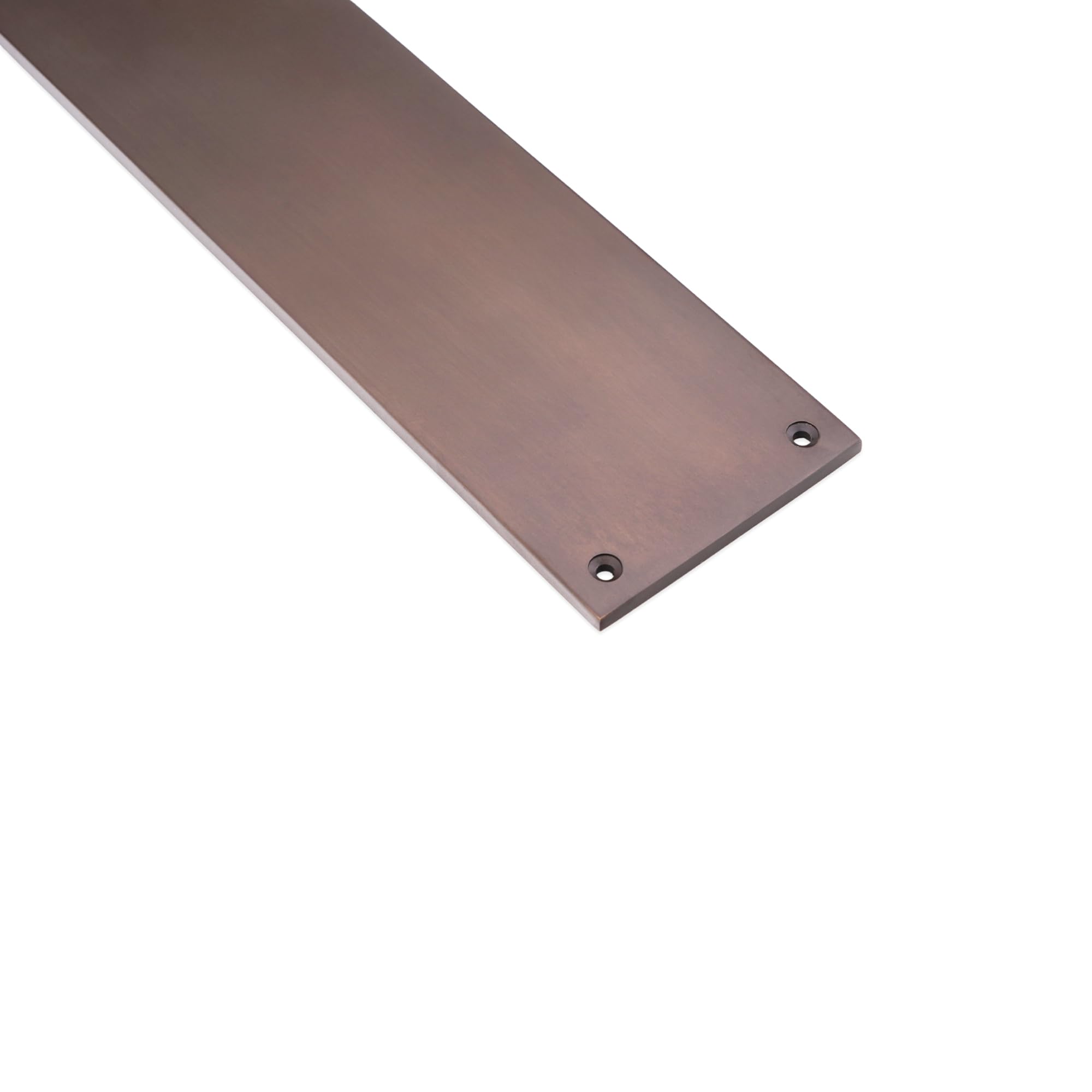 Infinity Decor Plaque de poussée rectangulaire victorienne en laiton massif 5 mm épaisseur bronze vieilli 275 mm x 75 mm