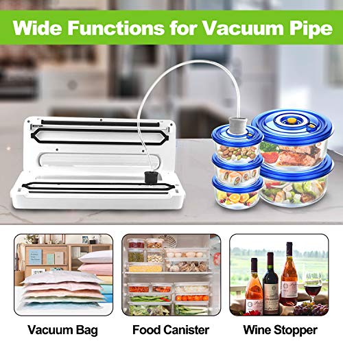 Vacuum Sealer Machine, Elegant Life Automatic Vacuum Air Sealing System with BPA Free Bag Roll for Food Save and Built-in Cutter, Dry and Moist Food Modes, Led Indicator Lights - Thumbnail 6