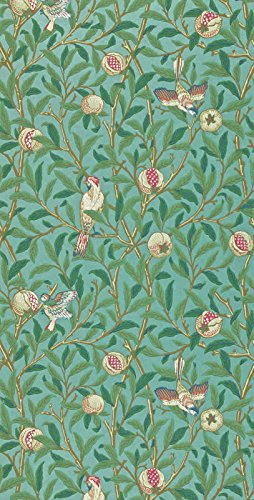 Amazon.co.jp: ウィリアムモリス壁紙鳥とザクロ Bird
