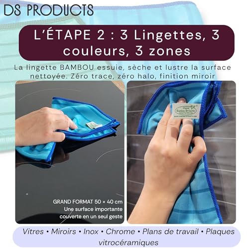 Chiffon en microfibre de bambou durable | Lingettes de haute densité