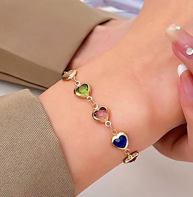 16 pcs Gold Plated Bracelets for Women Layered Chain Bracelets Adjustable Cute Bangle Link Bracelet Sets2