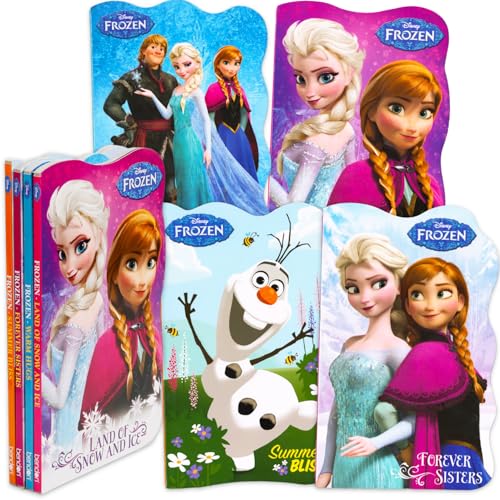 Disney Frozen Board Books Set for Kids - Bundle of 4 Disney Reading Books Featuring Anna and Elsa | Frozen Young Reader Pack for Girls, Boys