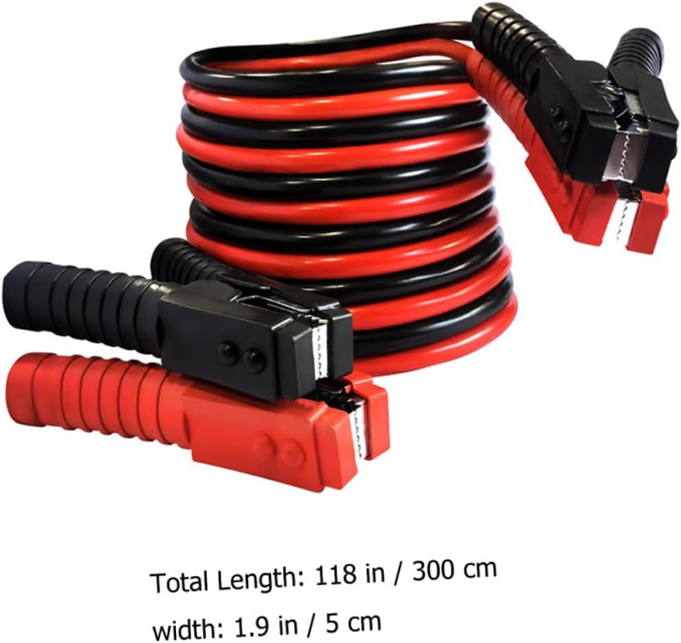 Heavy Duty Jumper Cables 3M 2500A Clips for Car Battery Boosting Emergency Vehicle Use Compatible SUV and Truck