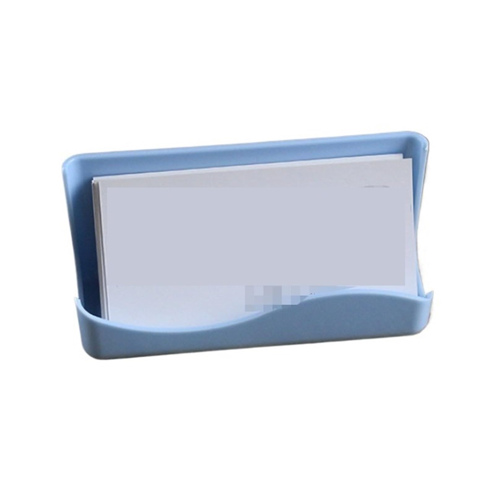 DANNMPX Business Card Holder Business Card Holder Desktop Name Display Office Stand Organizer Storage Organizer(Blue)
