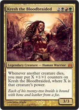 Magic The Gathering - Kresh The Bloodbraided - from The Vault: Legends - Foil