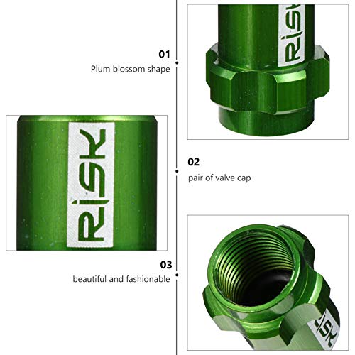 BESPORTBLE Tampas da Válvula da Bicicleta Verde Tampa da Válvula Do Pneu da Bicicleta Substituição D