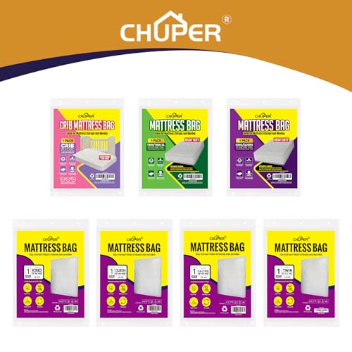 Bolsas de mudanza para almacenamiento y protector de colchón impermeable XL 6