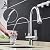 WANFAN Kitchen Sink Faucet with Pull Down Sprayer 2 Handle 3 in 1 Water Filter Purifier Faucets Brushed Nickel 0195SN