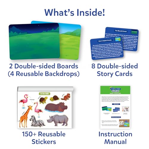 Image of Skillmatics Activity Kit - Creative Storytelling & Skill Building with 150+ Reusable Stickers, Educational, Mess-Free Fun, Preschool & Kindergarten Toy, Gifts for Kids Ages 3, 4, 5, 6, 7