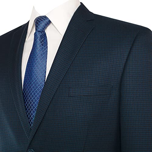 AMY ZHU Men's Slim Fit Sport Coat Casual Suit Jacket Haute Houndstooth Plaid Blazer2