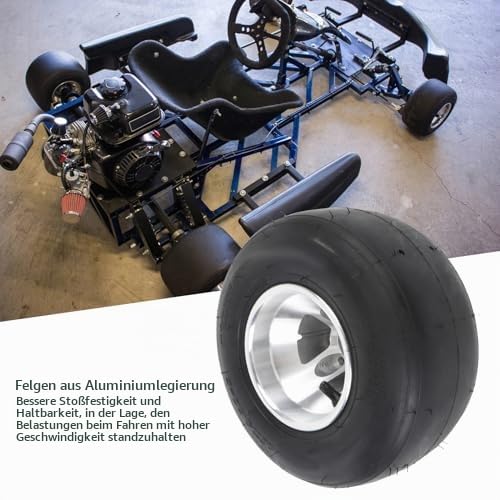 10x4.50 5 Utv Reifen ATV Reifen Nebeneinander Reifen mit Aluminiumlegierung Rand für Go Kart Cart Drift -Trike -Mäher