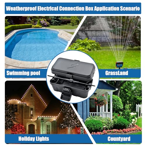 Hrensaw HS001 Small Weatherproof Electrical Connection Box(6 X 3.5 X 2.2Inch),Outdoor Electrical Box,Waterproof Extension Cord Covers thumb #6