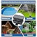 Hrensaw Small Weatherproof Electrical Connection Box(Inner 5.5 x 3 x 2.2inch),Outdoor Electrical Box,Waterproof Extension Cord Covers for Plug, Extension Cables, Holiday Lights,Black