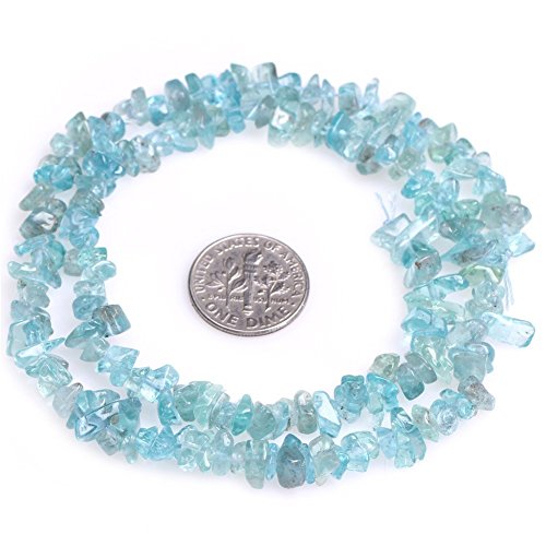 Image of 4-6mm Green Apatite Chips Natural Chip Stone Beads for Jewelry Making