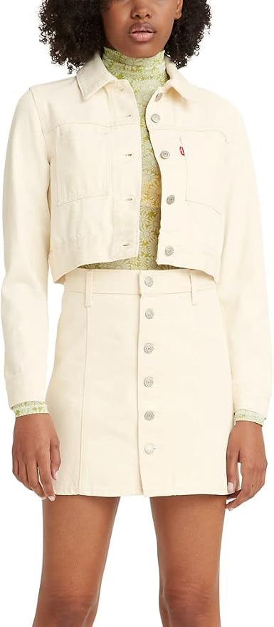 Cropped Utility Trucker Jacket 