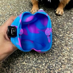 K9 Snack Sack: Amazon's Choice Silicone Dog Treat Pouch - Clip-On Portable Training Container with Magnetic Buckle Closing and Waist Clip - BPA-Free, Hands-Free, Easy Access for Rewards (Blue Swirl) K9 Snack Sack: Amazon’s Choice Silicone Dog Treat Pouch – Clip-On Portable Training Container with Magnetic Buckle Closing and Waist Clip – BPA-Free, Hands-Free, Easy Access for Rewards (Blue Swirl)