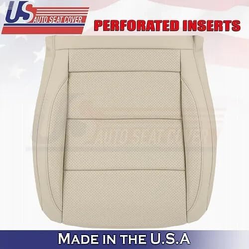 2006-2010 fits Volkswagen Jetta Driver-Passenger Bottoms Leather Seat Cover Tan