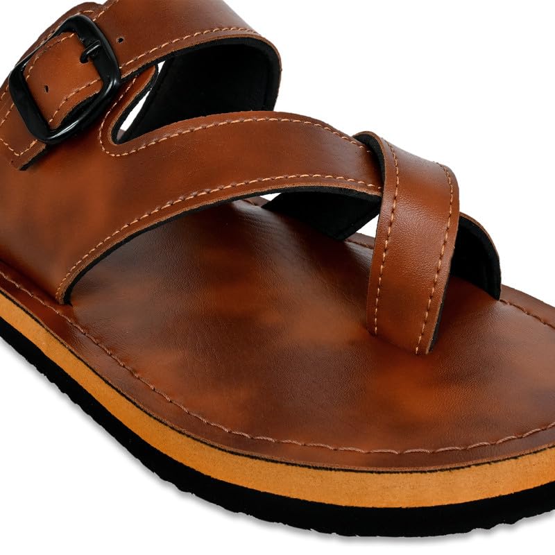 Image of Stylish Flip Flops and Slippers for Men | Comfortable & Lightweight Rubber Chappals Anti-Skid, Durable, Casual Footwear for Home & Outdoor Use (ALL-SWOLTEK-SL-25-02-SL-25-02 PT)