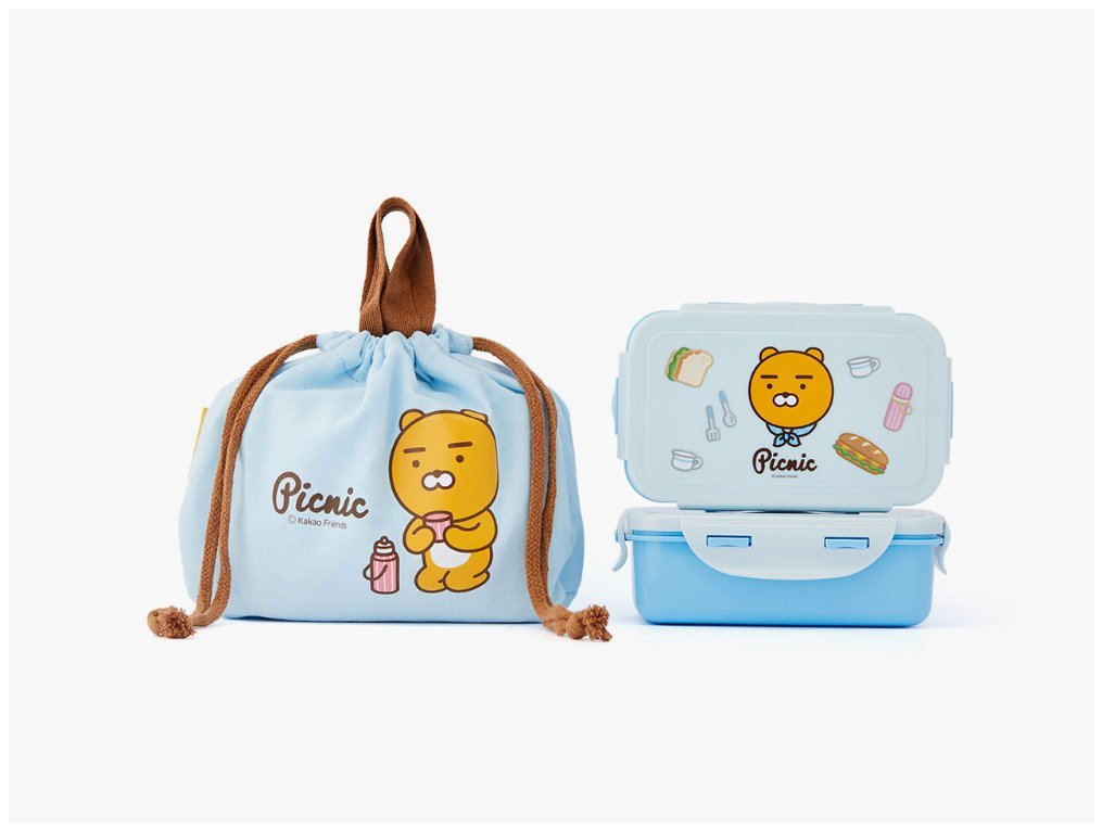 RYAN Picnic Sealed Bento Lunch Box Set with Bag