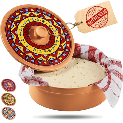 Mexican Terracotta Warmer with Cloth