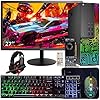 Dell Computadora de escritorio RGB OptiPlex para juegos, Intel Core i7, GeForce GT 1030, 16 GB de RAM, SSD de 512 GB, monitor FHD de 27 pulgadas, teclado y mouse RGB, WiFi, Windows 11 Pro (renovado)