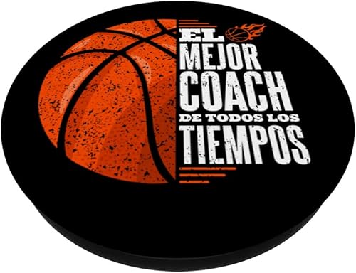 Miniatura 2 de El Mejor Coach de Baloncesto Entrenador Hombre Entrenadores PopSockets Swappable PopGrip