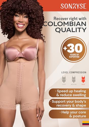 Image of Sonryse Fajas Colombianas Postparto Cesarea Postpartum Girdle Underwear for Women High Compression Stage 2 Faja