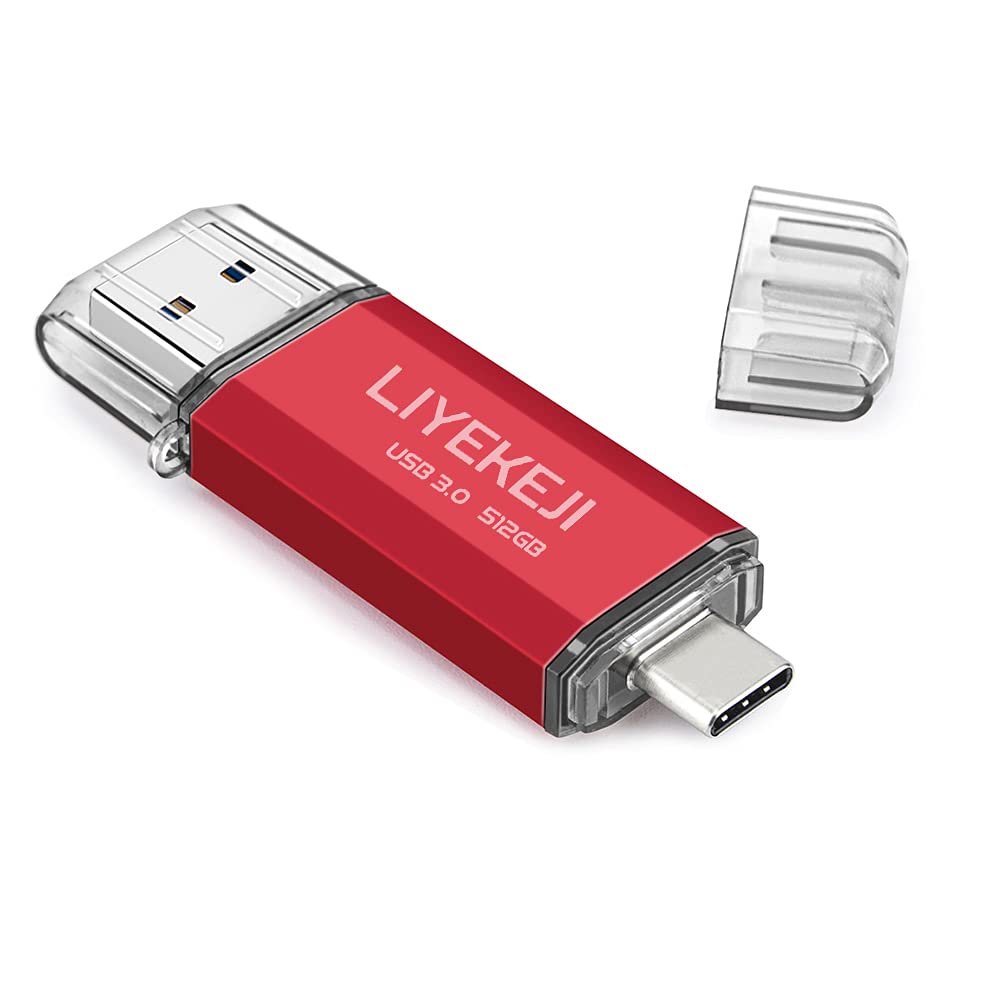 Cle Usb 512 Go - 2 En 1 Clé Usb 3.0 Grande Vitesse Haute Capacité Clef