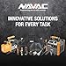 NAVAC NTB7L Power Tubing Bender for Soft Copper Tubing - Battery-Operated - One-Button Operation - Quick Connect Mandrel - Easy-Release Baffle - 7-in-1 Tubing Size Selector