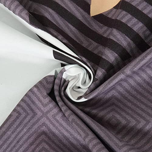 Image of Avinya Cotton Feel Glace Cotton Elastic Fitted Printed Queen SizeDouble Bed Bedsheet with 2 Pillow Cover(72 inch x72, Coffee)