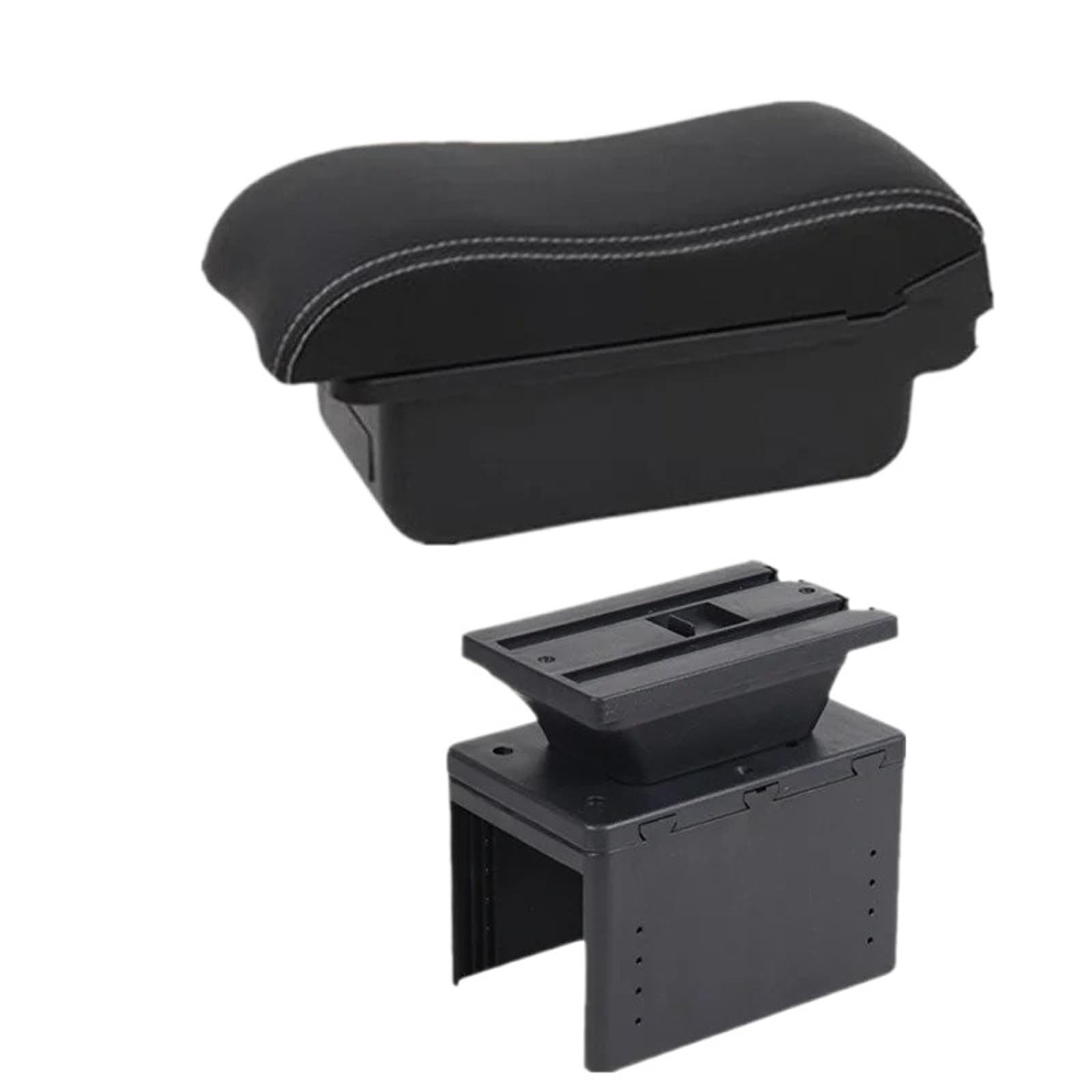 AWGNTQQ Car Armrests For TT Coupe Car Armrest Box Center Storage Interior Retrofit Parts Accessories(A3 white line No USB)