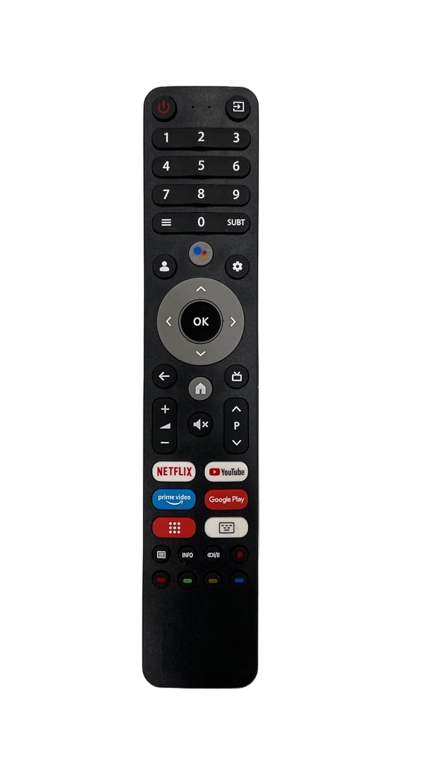 Remote Control Compatible for Impex Smart Tv with hotkeys Netflix, Prime Video, YouTube and Googleplay (Without Voice Function)-picture-28