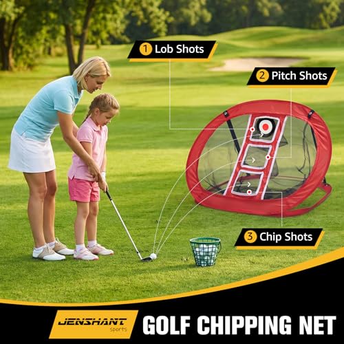 10x7ft Golf Practice Net with Chipping Target, Foldable Mat, 8 Tees & 6 Balls – All-in-One Golf Hitting Net for Backyard, Indoor Outdoor Use, Includes Carry Bag for Easy Storage — view 2
