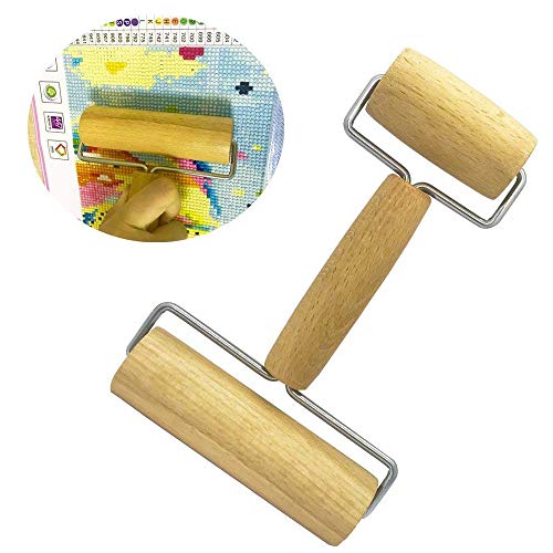 Mobicus 5D Diamond Painting Wooden Roller for DIY Rhinestone Embroidery Cross-Stitch Painting, Diamond