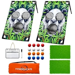 Yyndelicate Golf Cornhole Spiel Schlagnetz Set