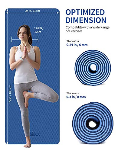 CAMBIVO Extra Thick Yoga Mat for Women Men Kids - Image 4