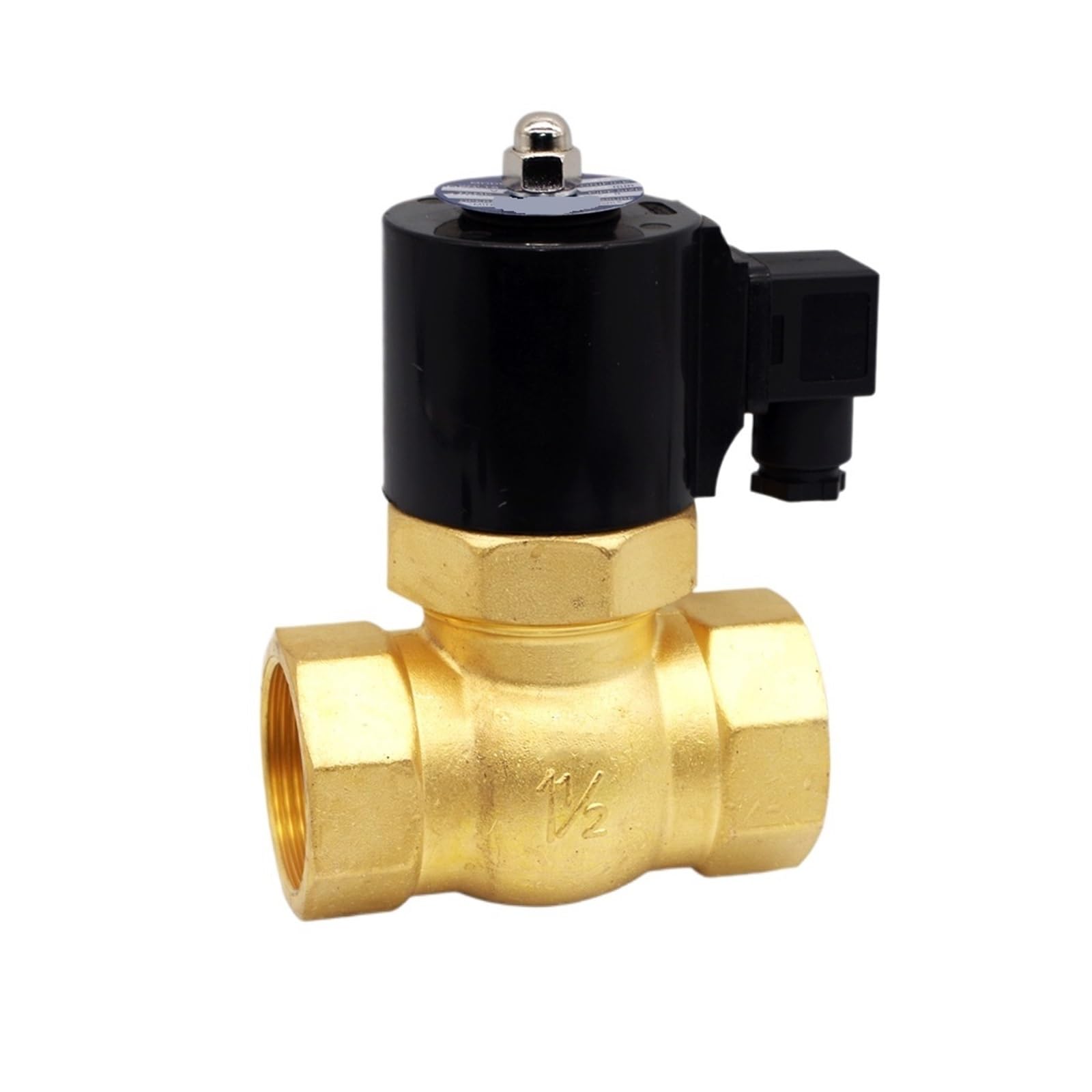 RCGKNNMUZ 1PCS Normally Closed high Temperature 150 Degrees DN40 1-1/2" 12VDC steam Solenoid Valve(120vac)
