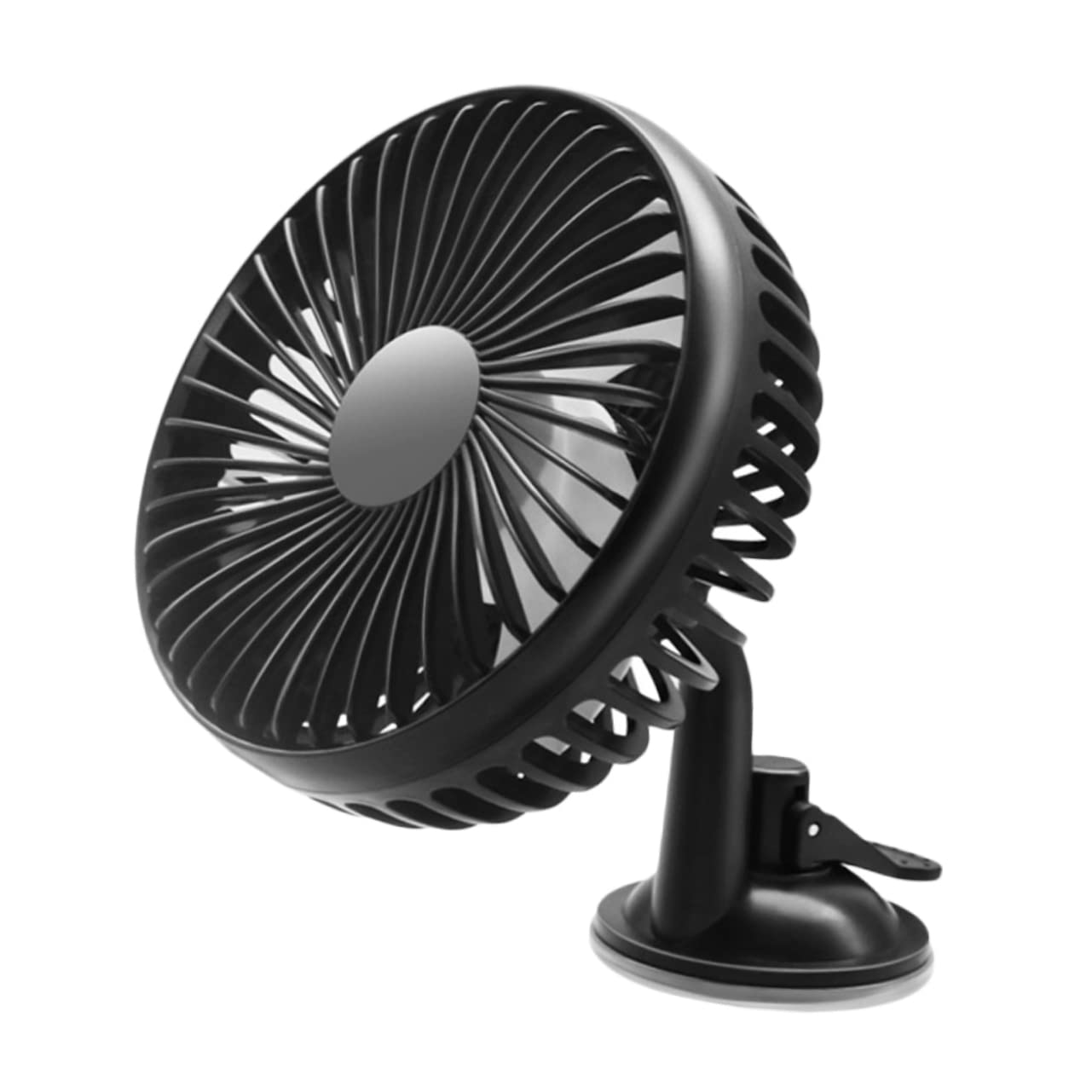 MUCKLILY Car Auto Fan Vehicle Cooling Fan Charging Flat Bottom for Car Interi