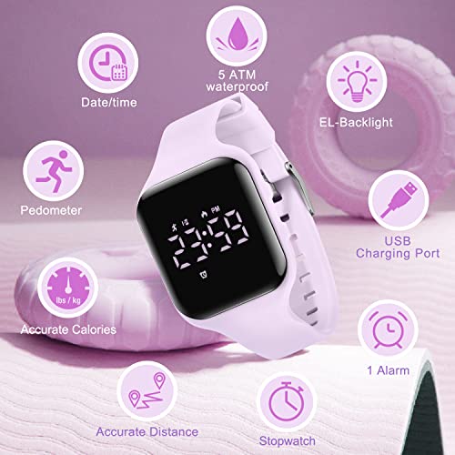 Image of BEN NEVIS Kids Watch, Digital Watch for Boys Girls, Sport Watch with Fitness Tracker, Alarm Clock, Stopwatch, No App and Waterproof, Watch for Kids Ages 5-12
