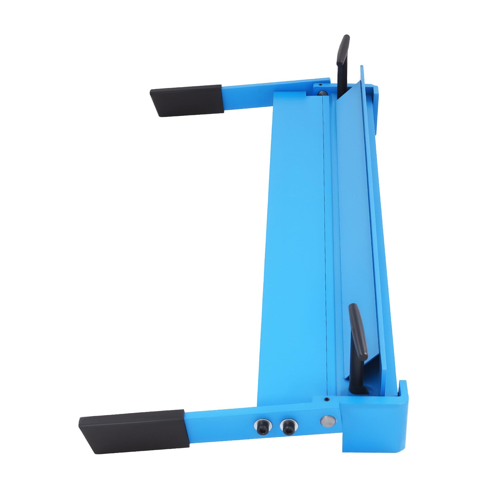 Qurib Sheet Metal Bender Manual Bending Machine 630mm Bending Brake 1.2mm Thickness 0-120° Bending Angle Q235 Carbon Steel Vise Table Mounted for Metalworking Workshop Blue
