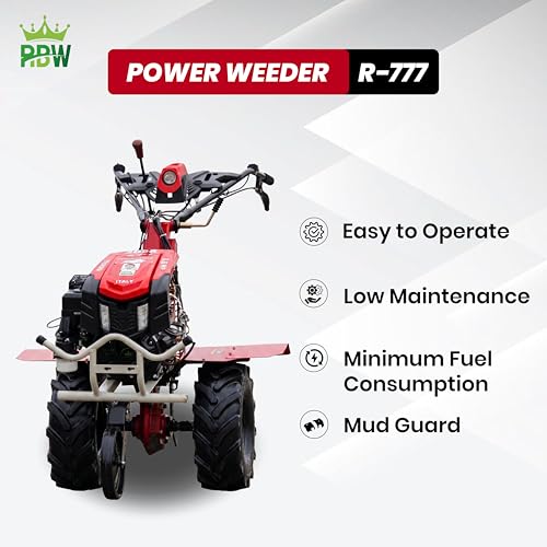 Image of RBW Power Weeder Petrol Machine 8.5hp | 265cc Havey Duty Tiller Cultivation Machine for Farming,Soil,Weeding & Garden 4 Strock Petrol Engine Machine (R-777)