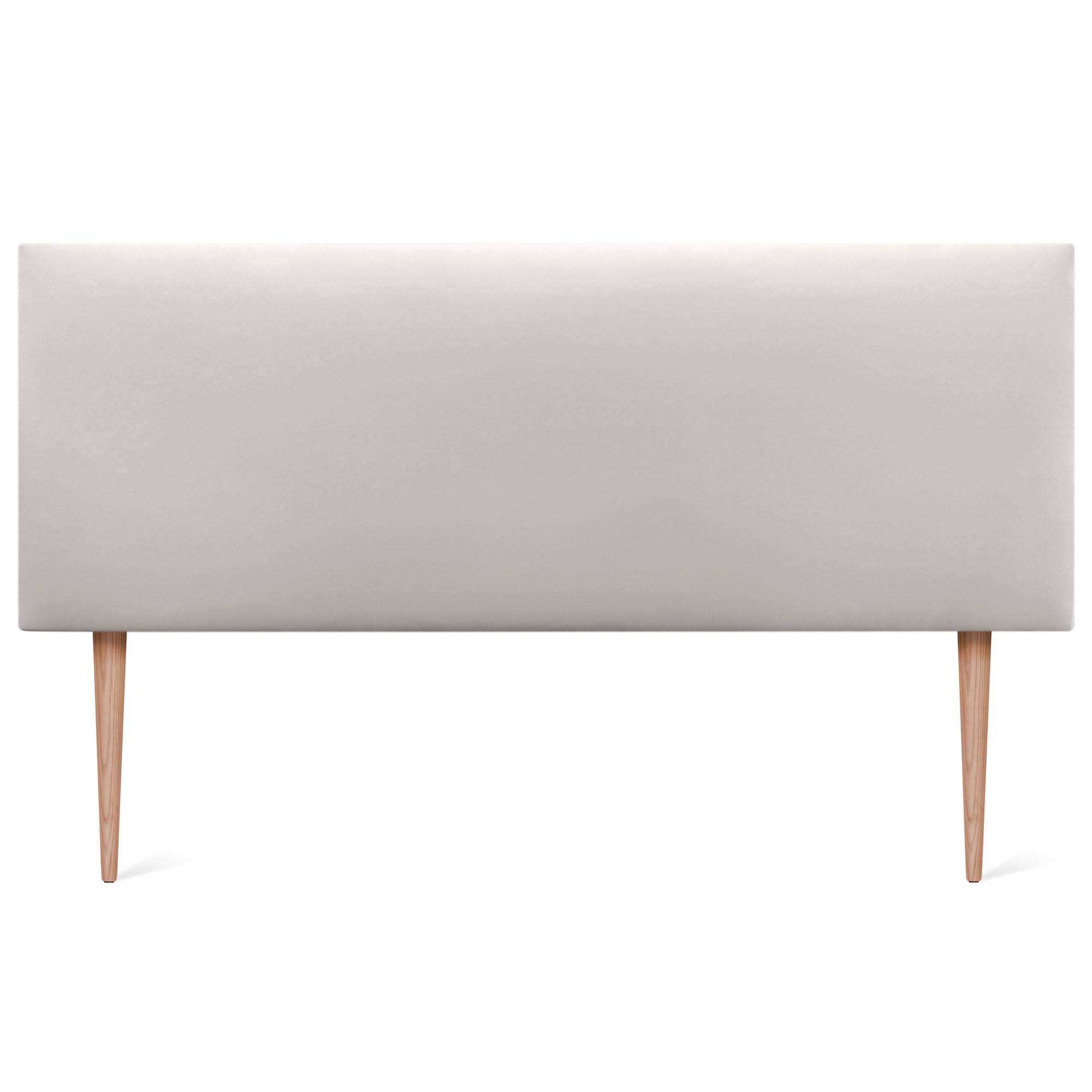 Testiera Letto DHOME In Similpelle Bianco Osso – Imbottita, Con Gambe, Antimacchia, Per Letto 150/160 Cm
