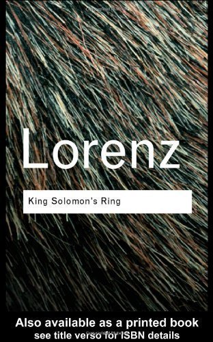 King Solomon's Ring 0061319767 Book Cover