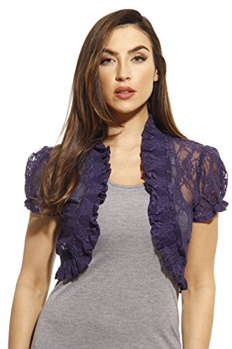 Just Love 2502-NVY-1X Plus Size Shrug/Women Cardigan