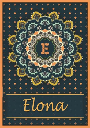 Elona: Carnet de notes A5 | Prénom personnalisé Elona | Monogramme E | Cadeau d'anniversaire pour Elona: Carnet de notes A5 | Prénom personnalisé Elona | Monogramme E | Cadeau d'anniversaire pour