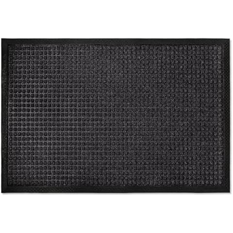 Envelor Front Door Mat Indoor Outdoor Entrance Doormat Non Slip Durable Floor Mat for Entry Mat Kitchen Rugs Home Decor Rugs Heavy Duty Mat Welcome Mat, 48 x 72 Inches, Black Cover