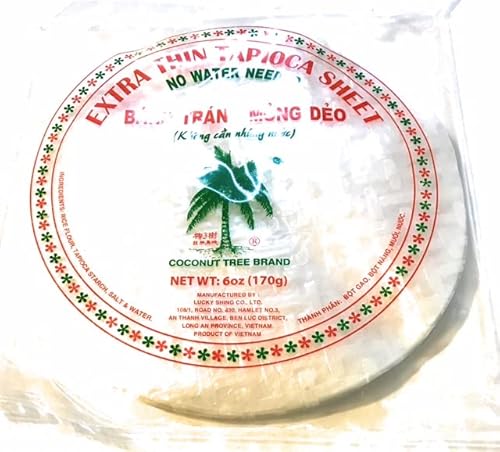 Extra Thin Tapioca Sheet - Banh Trang Mong Deo Khong Can Nhung Nuoc 6 oz