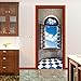 Produktbild LYFCV 3D Window Landscape Blue Sky White Cloud Door Wall Sticker Wallpaper Waterproof Mural Bedroom Home Decor Poster 77X200cm