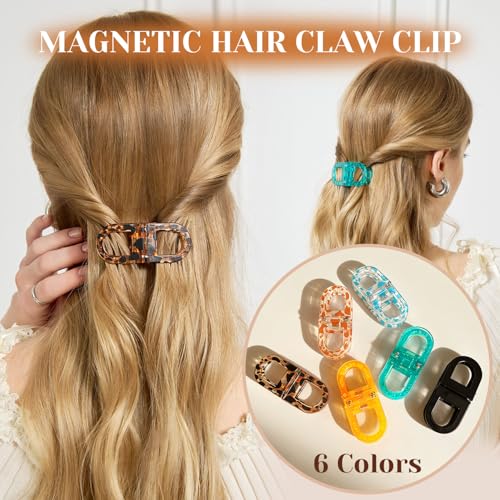 Pinzas para el cabello RCZETC 2 unidades azul y naranja miniatura 2