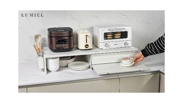 LUMIEL【インテリアコーディネーター監修】家電下収納 レンジ下収納 Amazon.co.jp: LUMIEL【インテリアコーディネーター監修】家電下収納